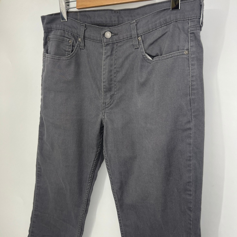 Levis 511 Slim Fit Charcoal Gray Stretch Pants Mens 36x32 04511-3399 - Picture 4 of 9